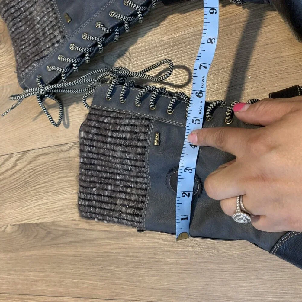 •Spring Step Ababi Mid-calf Women Water Resistant Brown Zip Boots Size 42 / 10.5 - Picture 4 of 10